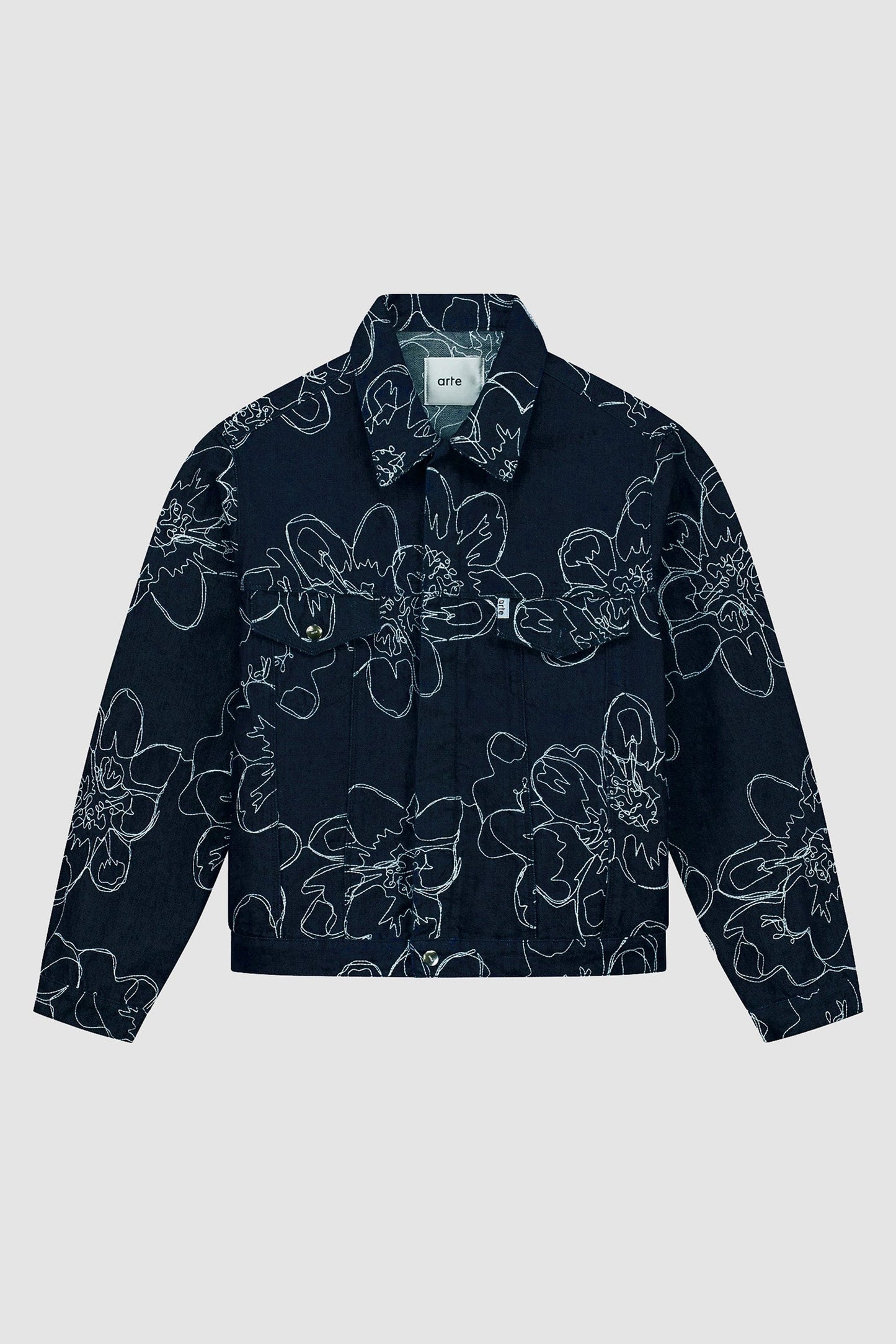 Veste brodée de fleurs