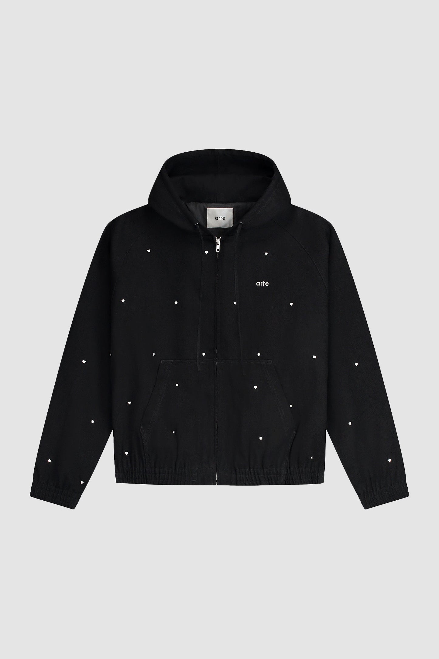 Veste à capuche Metal Hearts - Noir