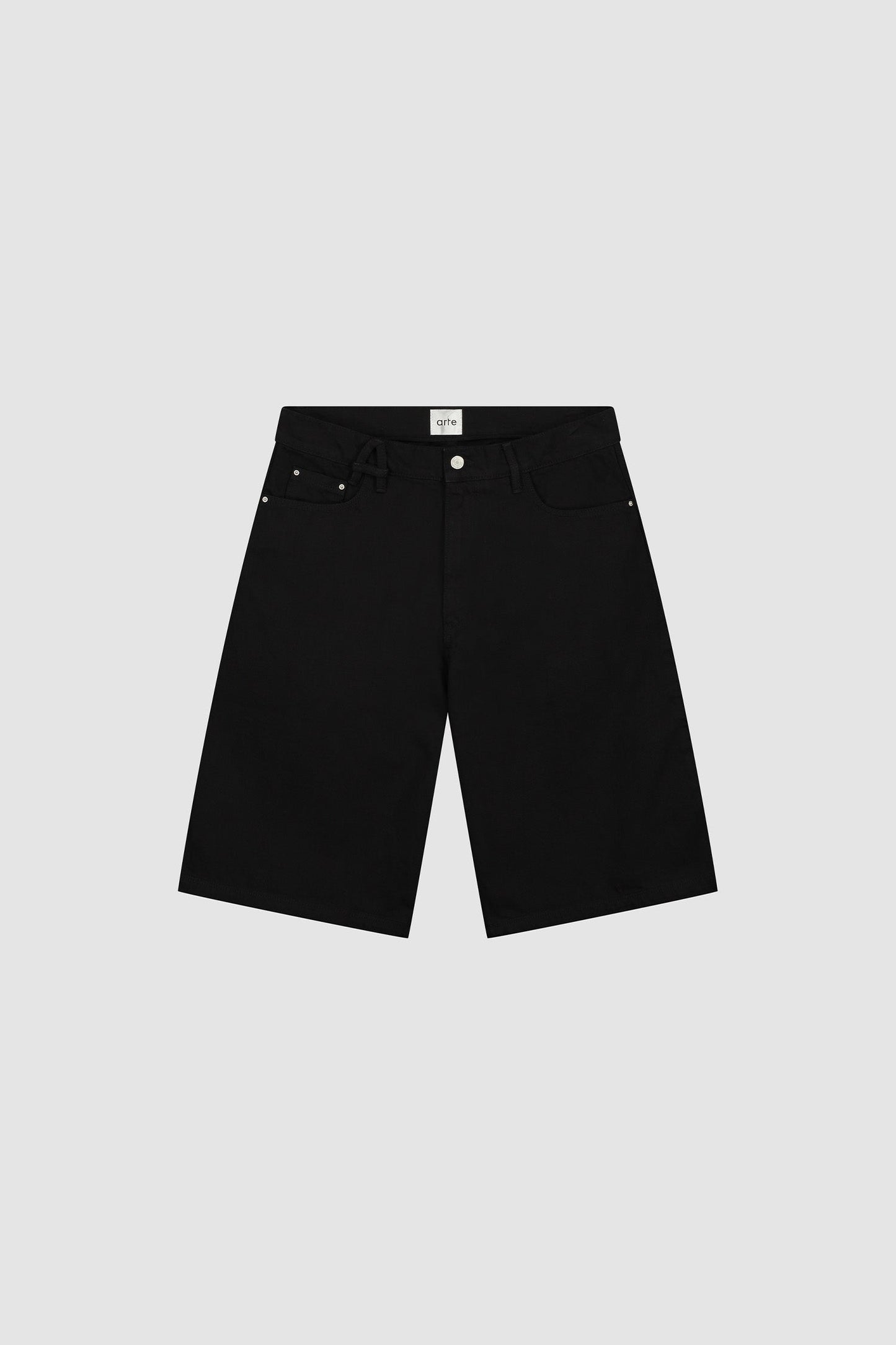Short avec ceinture - Noir