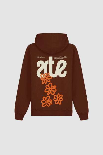 Sweat à capuche Blooming Ideas - Marron