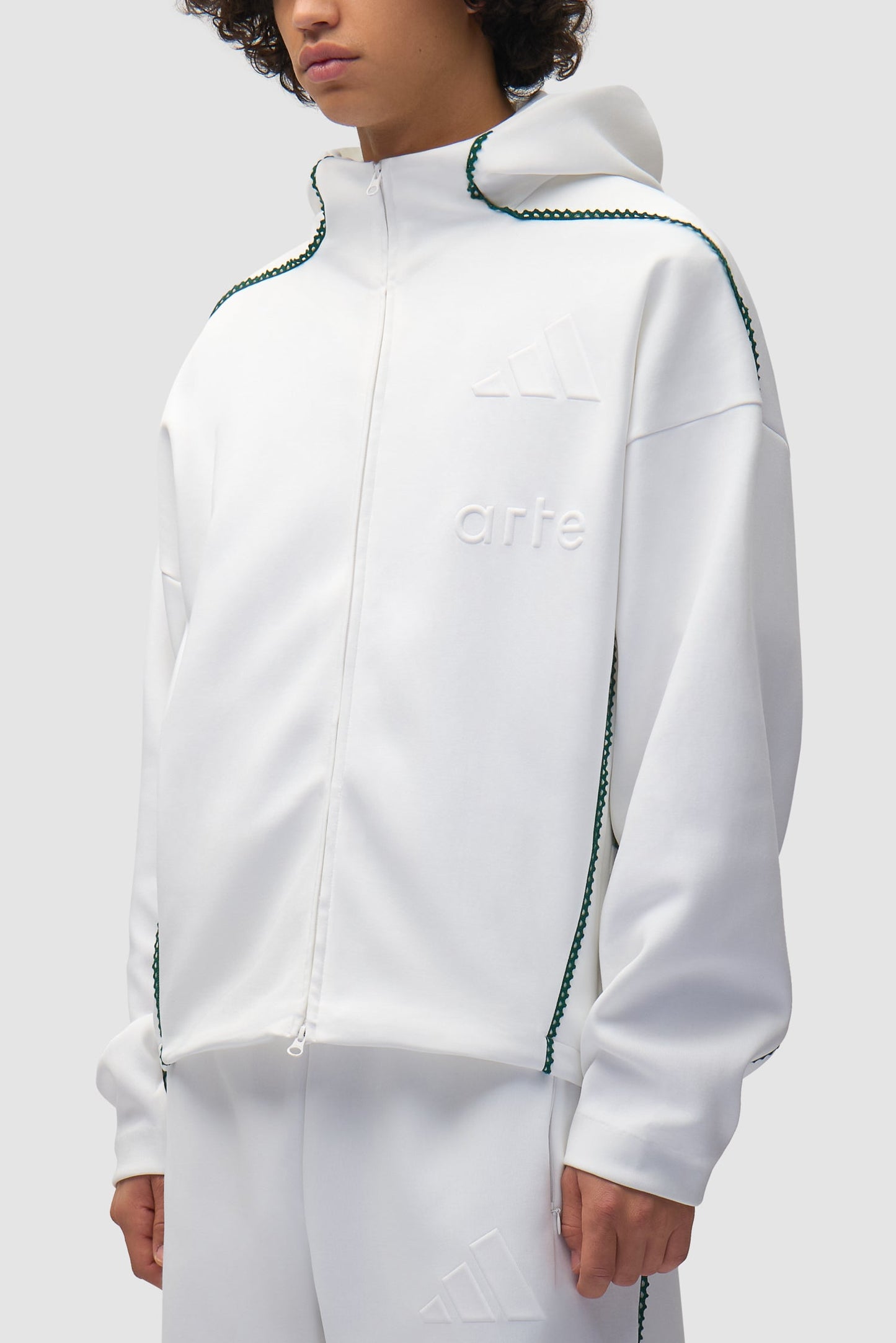 Arte for adidas Z.N.E. Jacket - White/Better Scarlet