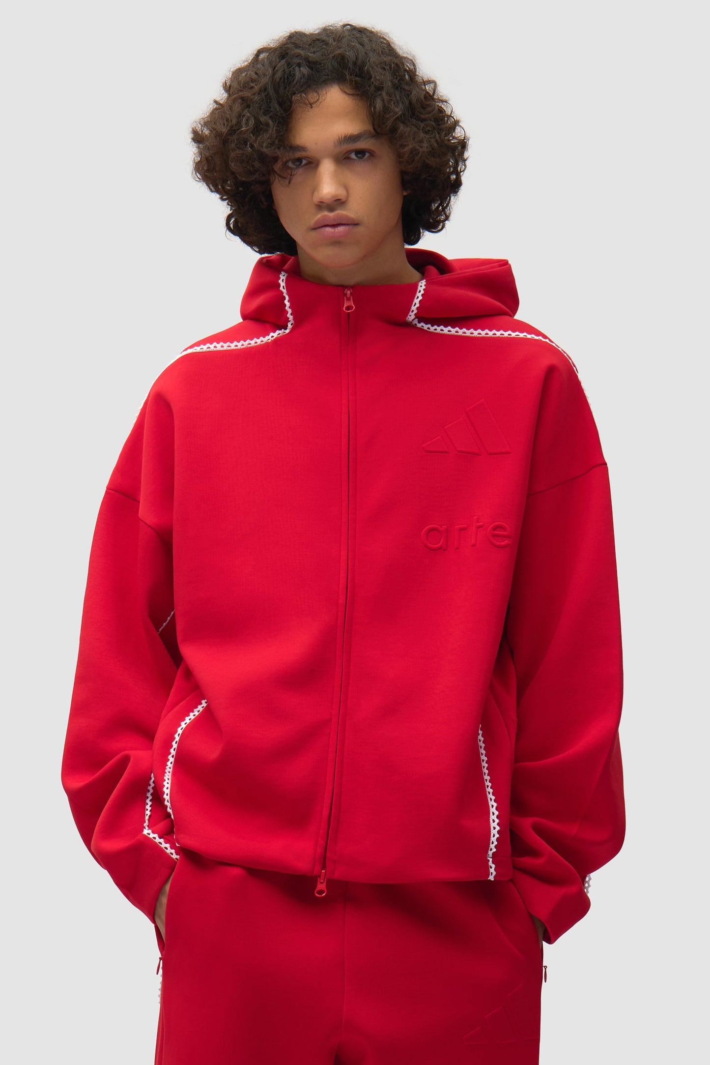 Arte for adidas Z.N.E. Jacket - Better Scarlet/White