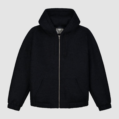 Veste à capuche en laine - Navy