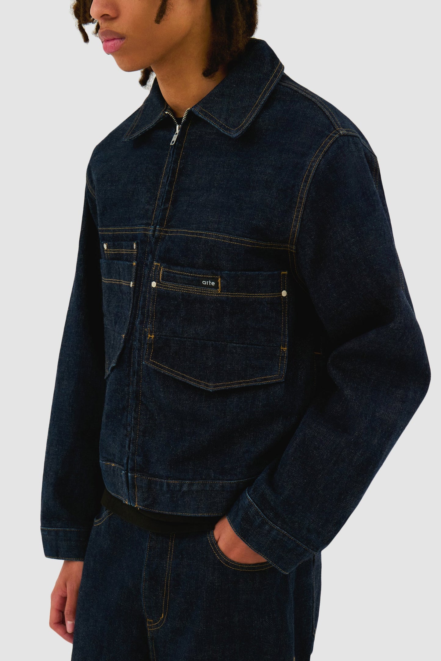 Veste en jean - Denim brut