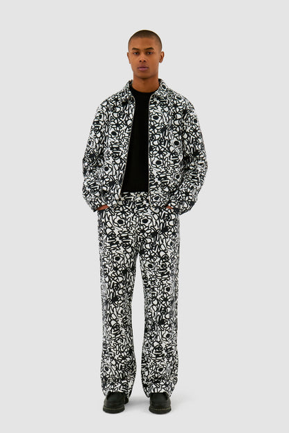 Veste Allover Flowers - Blanc