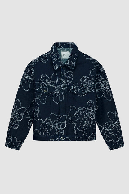 Veste brodée de fleurs