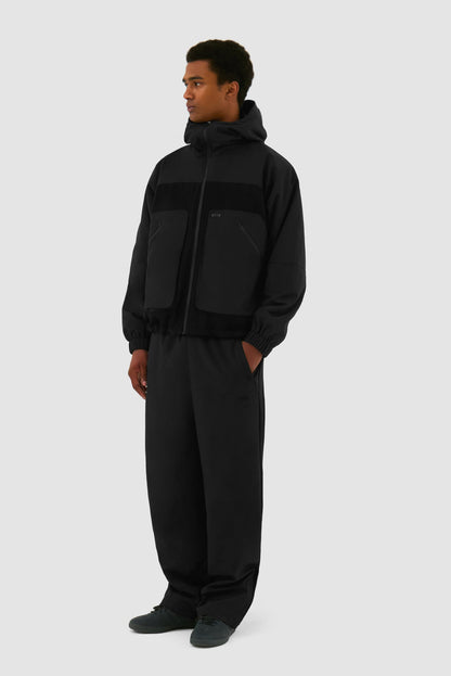 Veste technique en laine - Noir