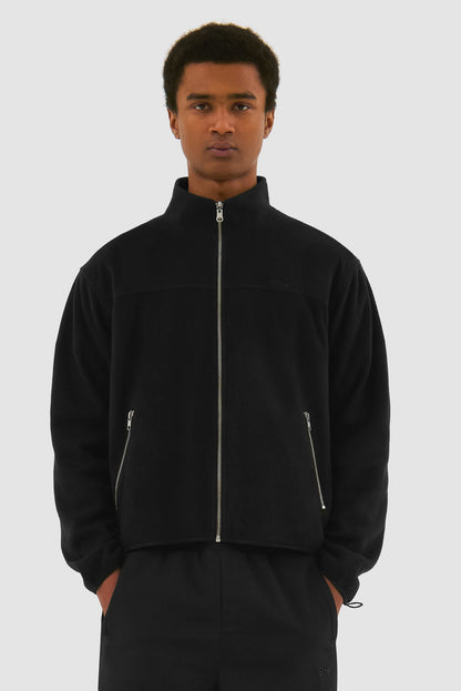 Veste technique en laine - Noir