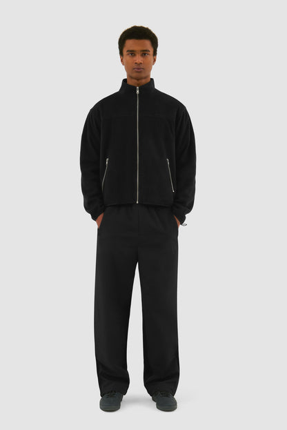 Veste technique en laine - Noir