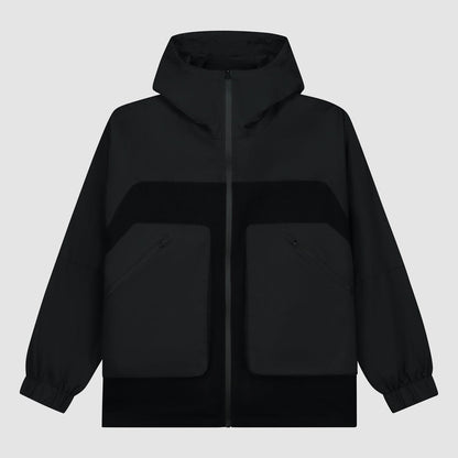 Veste technique en laine - Noir