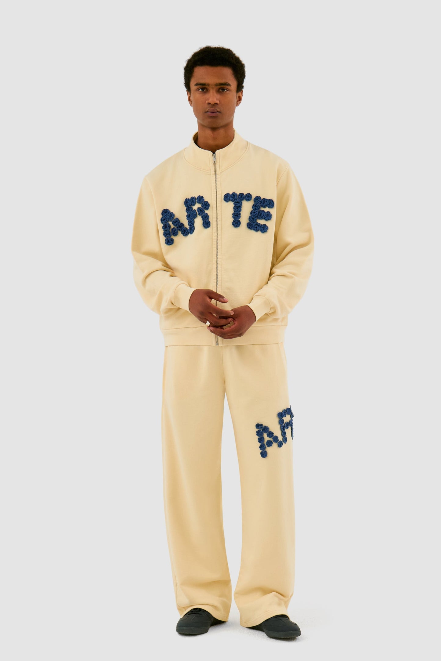 Veste à fleurs en crochet - Crème