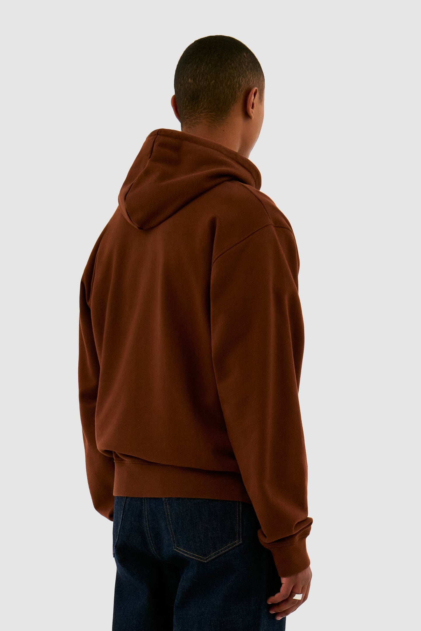 Sweat à capuche "Heart Flower" - Marron