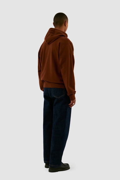 Sweat à capuche "Heart Flower" - Marron