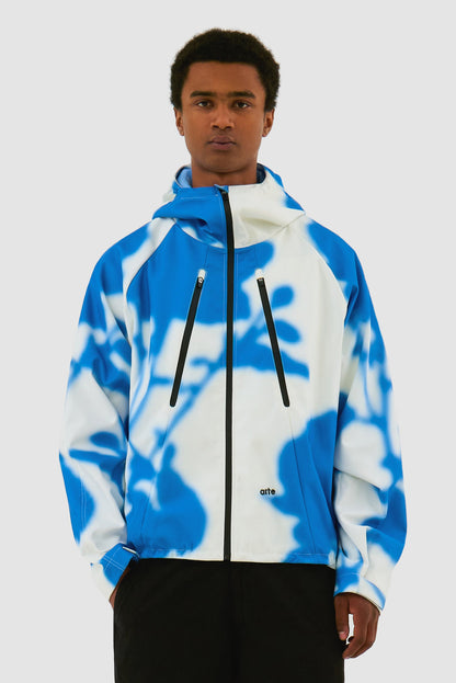 Veste technique Blue Flower - Blanc/Bleu