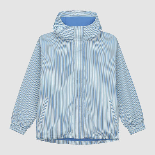 Veste technique rayée - Blanc/Bleu