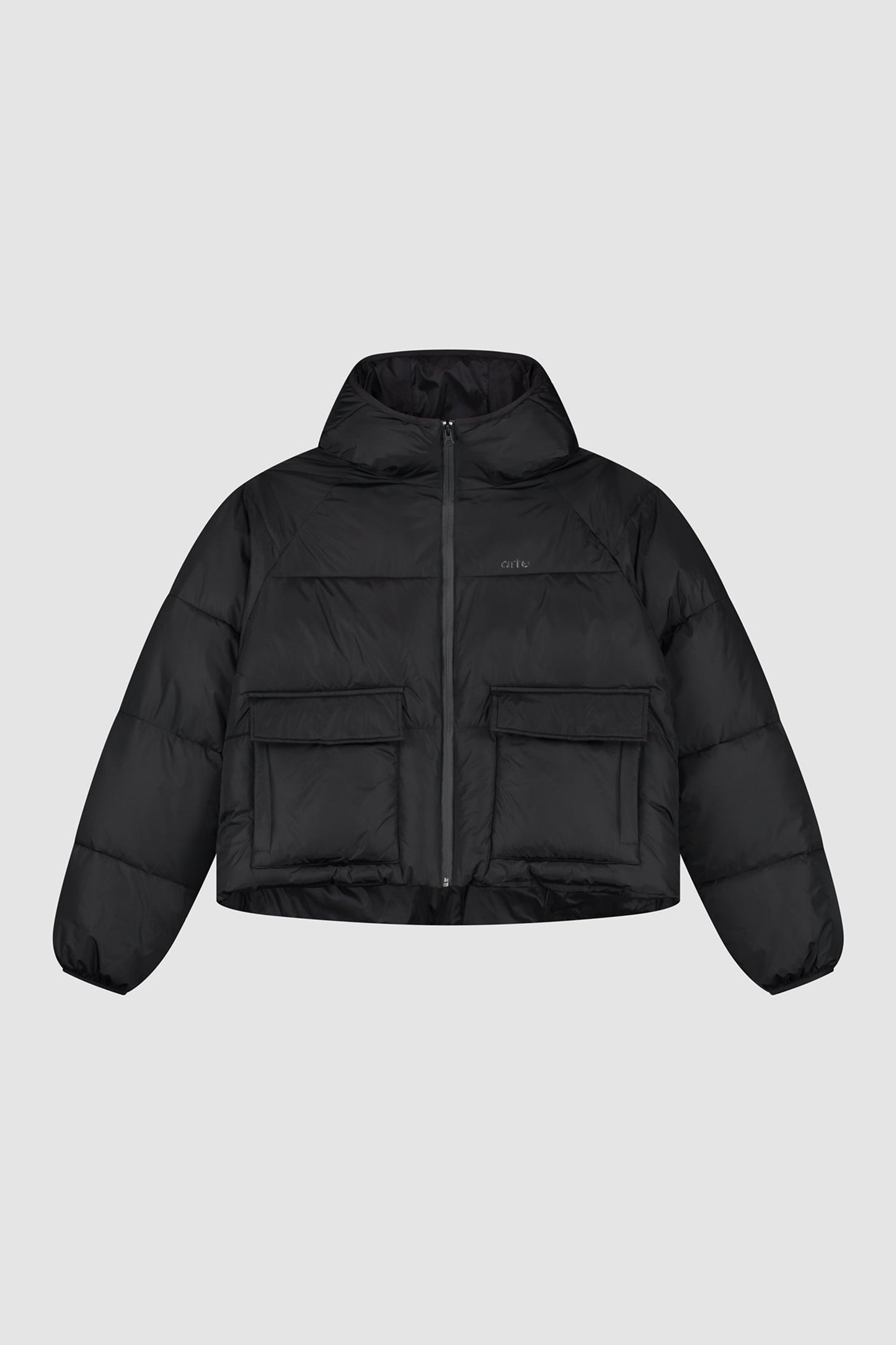 Veste bouffante courte - Noir