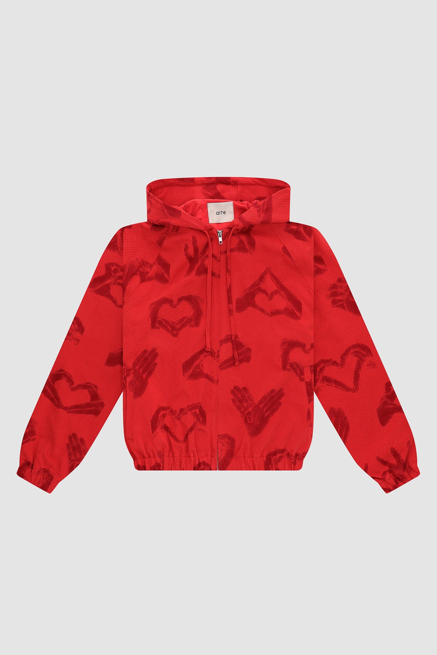 Veste imprimée Hands - Rouge