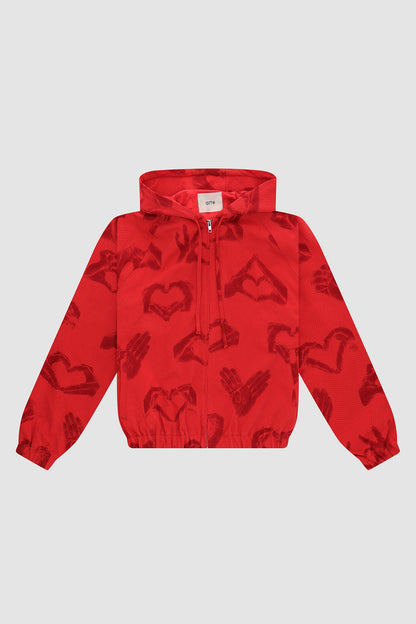 Veste imprimée Hands - Rouge