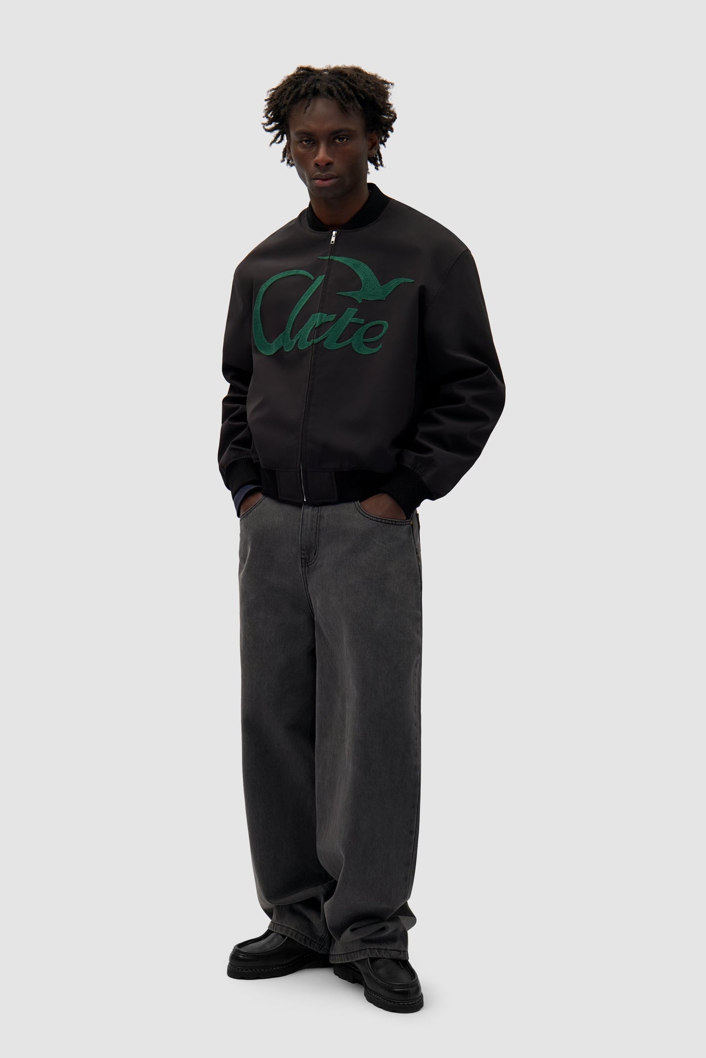 Logo Bird Bomber Jacket - Noir