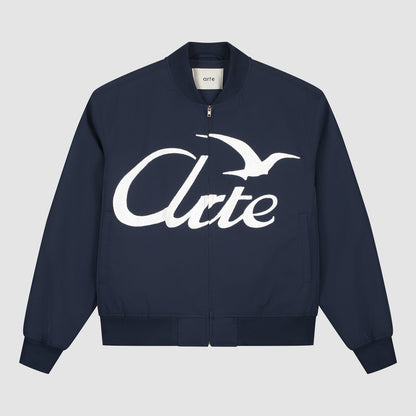 Veste bombardier Logo Bird - Marine