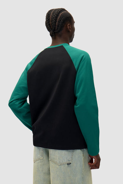 Manches longues avec Bird Logo - vert/noir