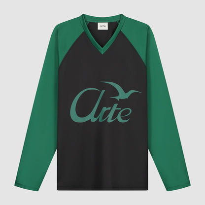 Manches longues avec Bird Logo - vert/noir