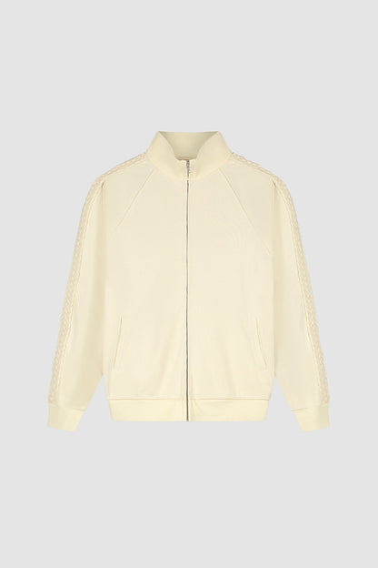 Veste à bandes tressées - Crème