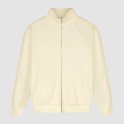 Veste à bandes tressées - Crème