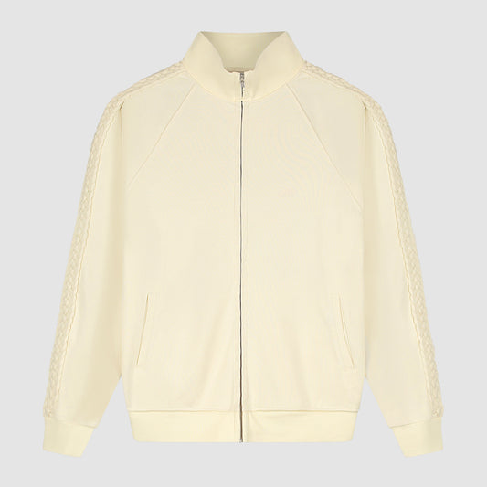 Veste à bandes tressées - Crème