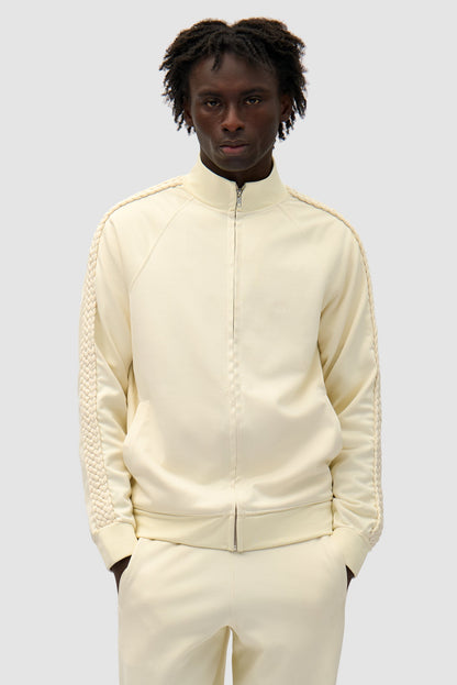 Veste à bandes tressées - Crème