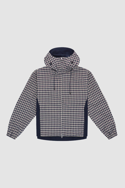 Veste technique réversible à carreaux - Navy/Plaid