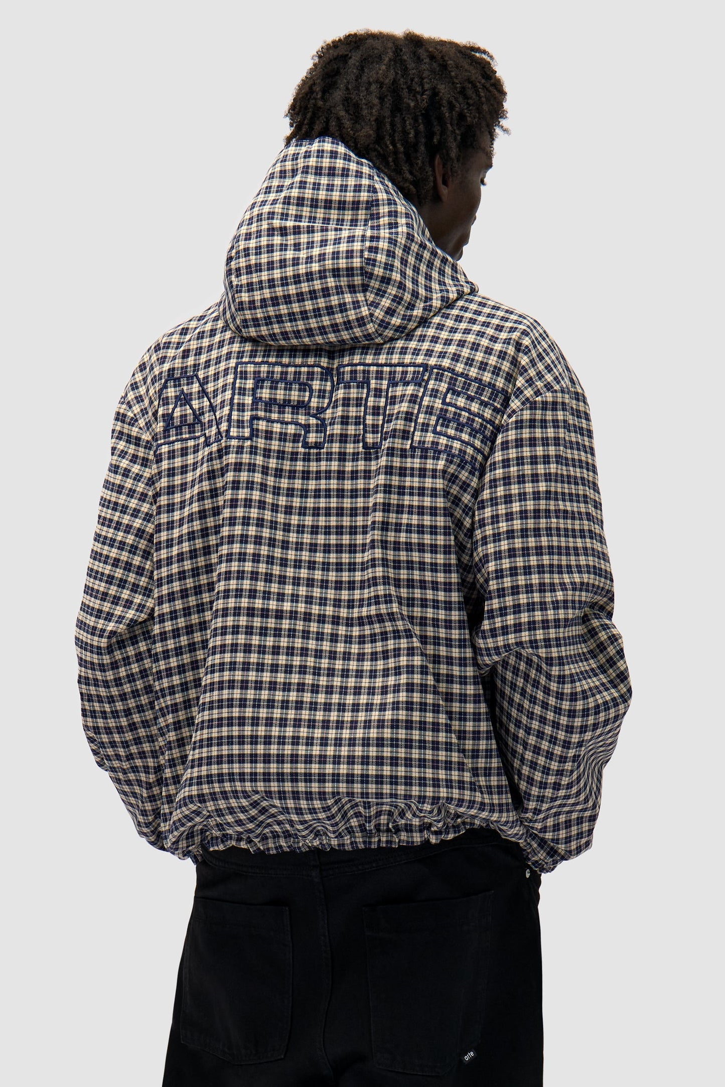 Veste technique réversible à carreaux - Navy/Plaid
