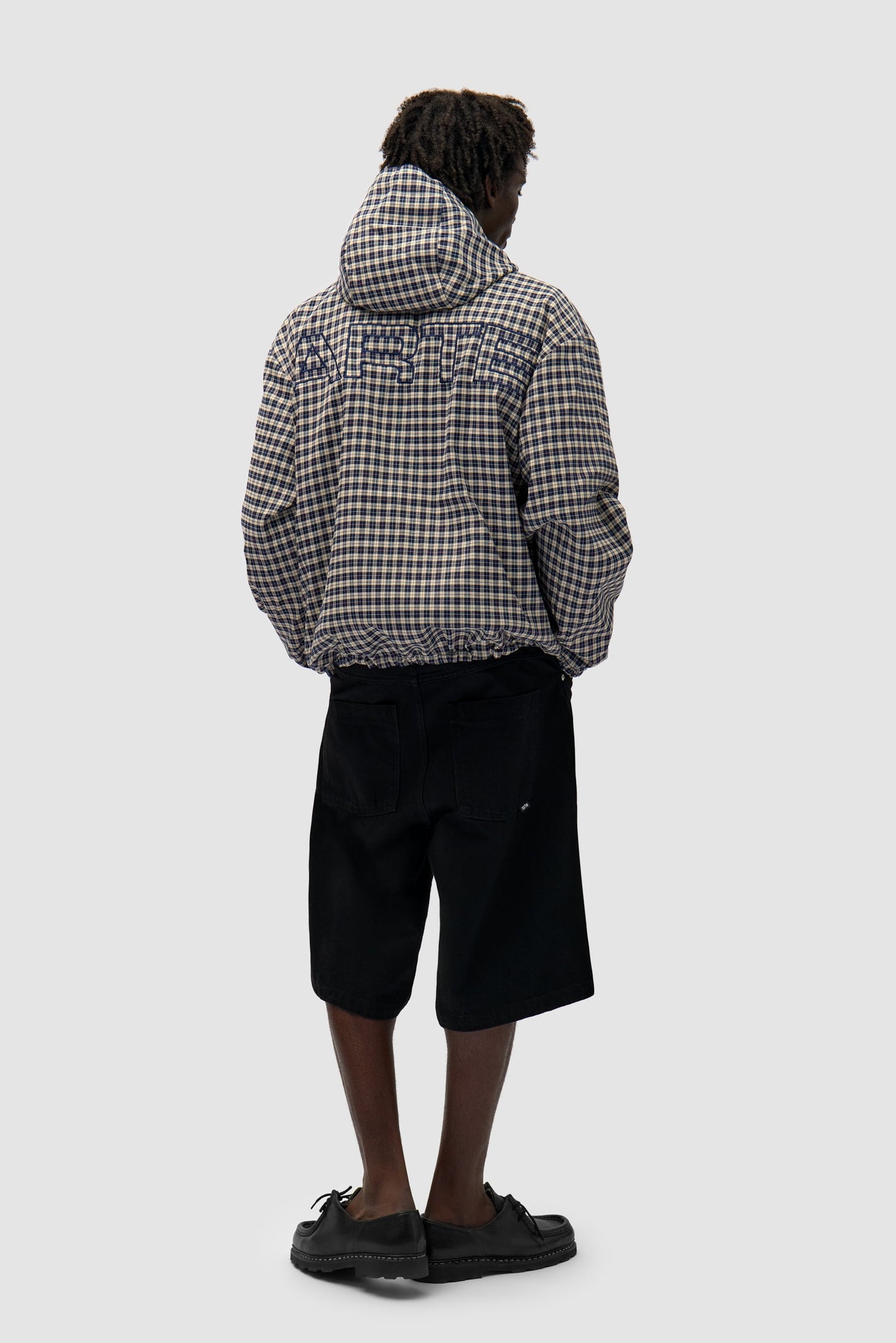 Veste technique réversible à carreaux - Navy/Plaid