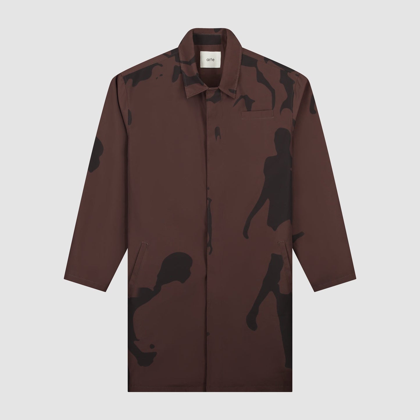 Manteau marron Printed People - Marron/Noir