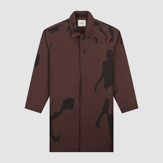 Manteau marron Printed People - Marron/Noir