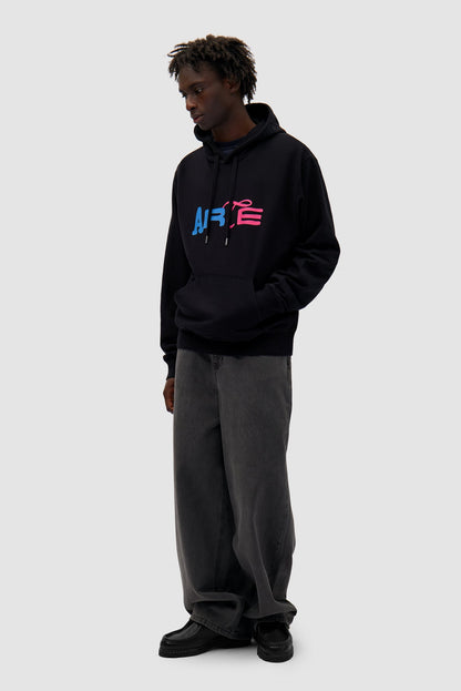 Sweat à capuche Duo Logo - Noir