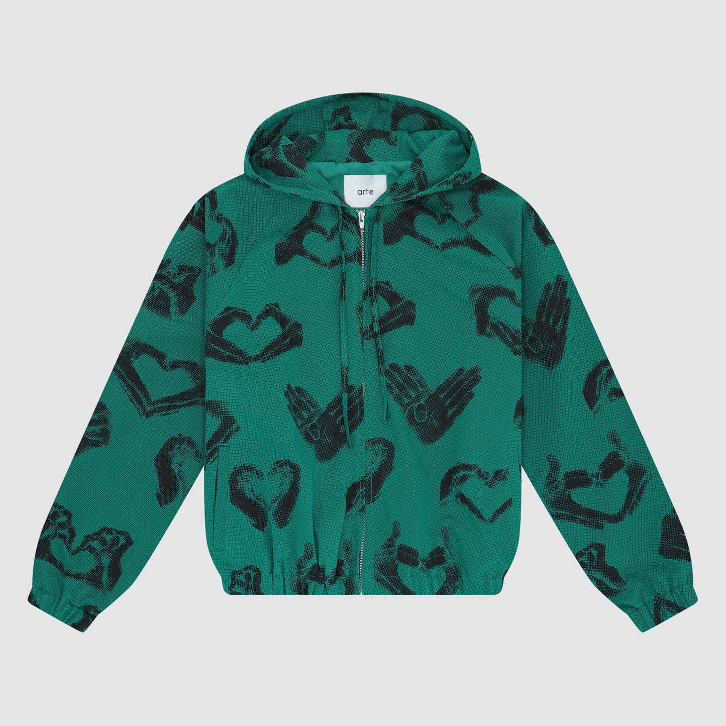 Veste imprimée Hands - Vert