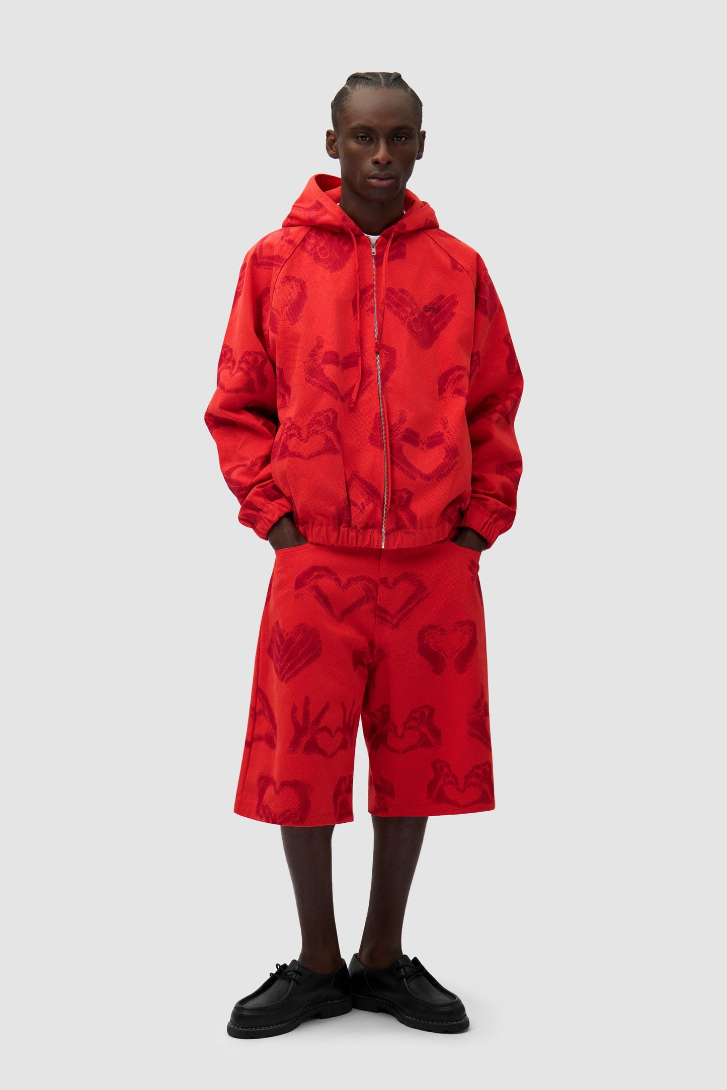 Veste imprimée Hands - Rouge