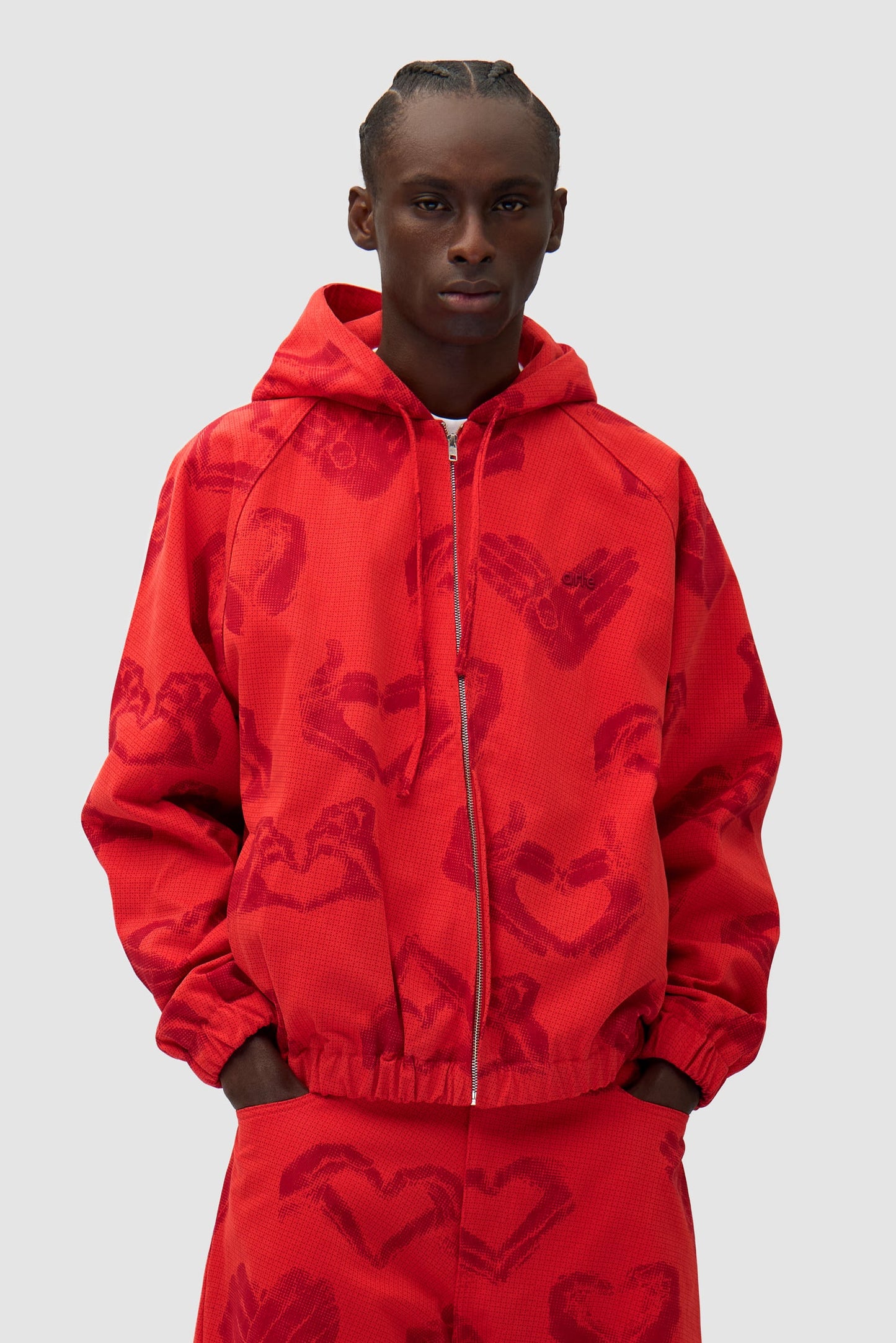 Veste imprimée Hands - Rouge