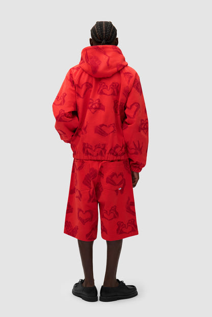 Veste imprimée Hands - Rouge