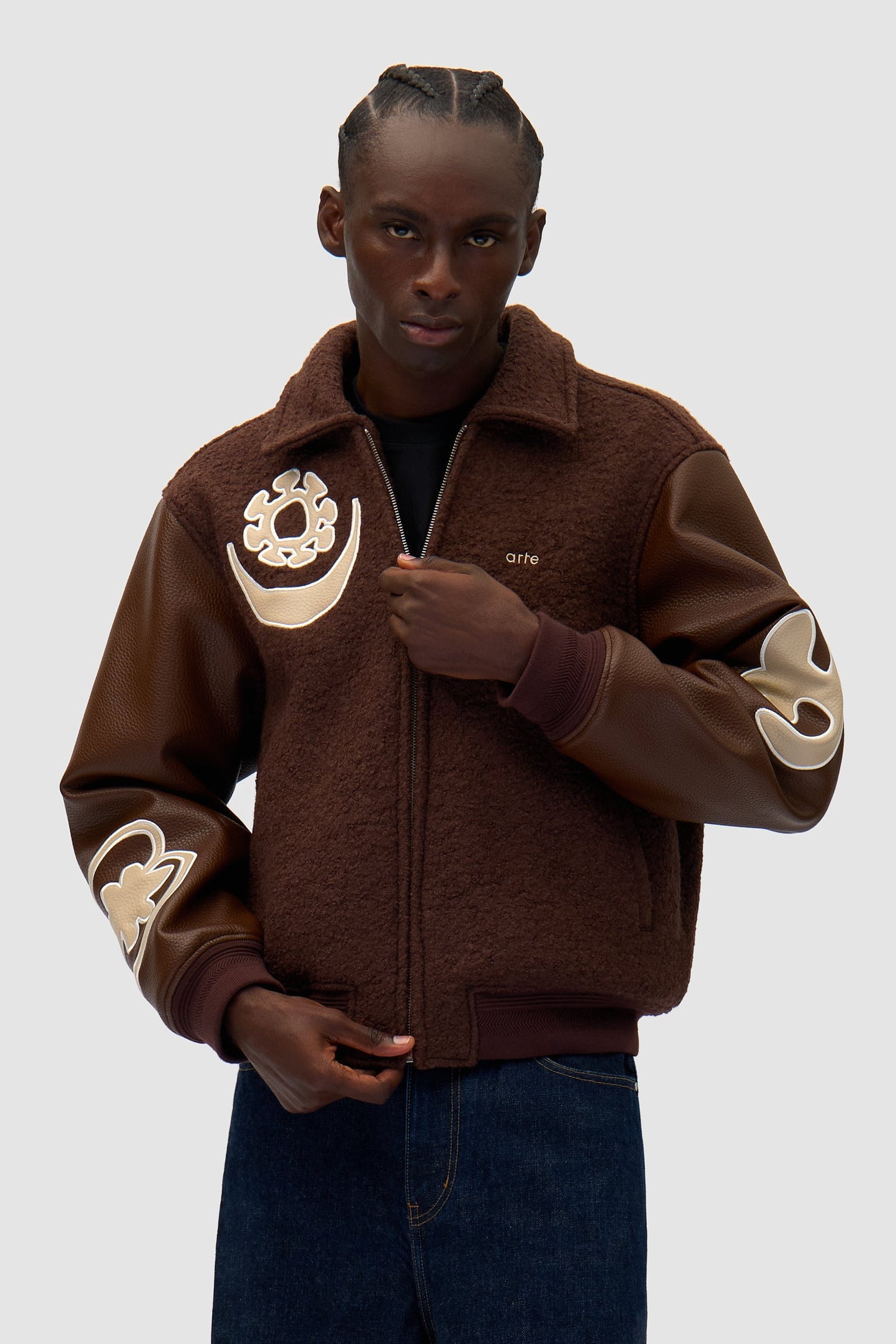 Veste universitaire - Marron/Marron