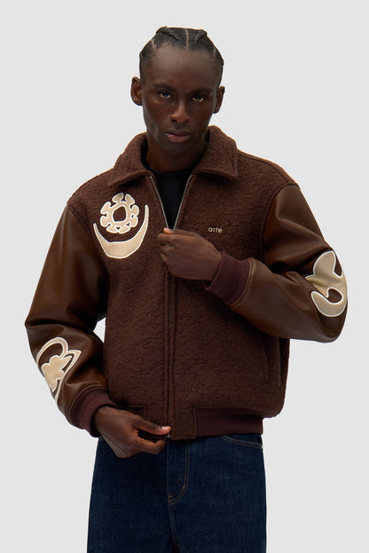 Veste universitaire - Marron/Marron