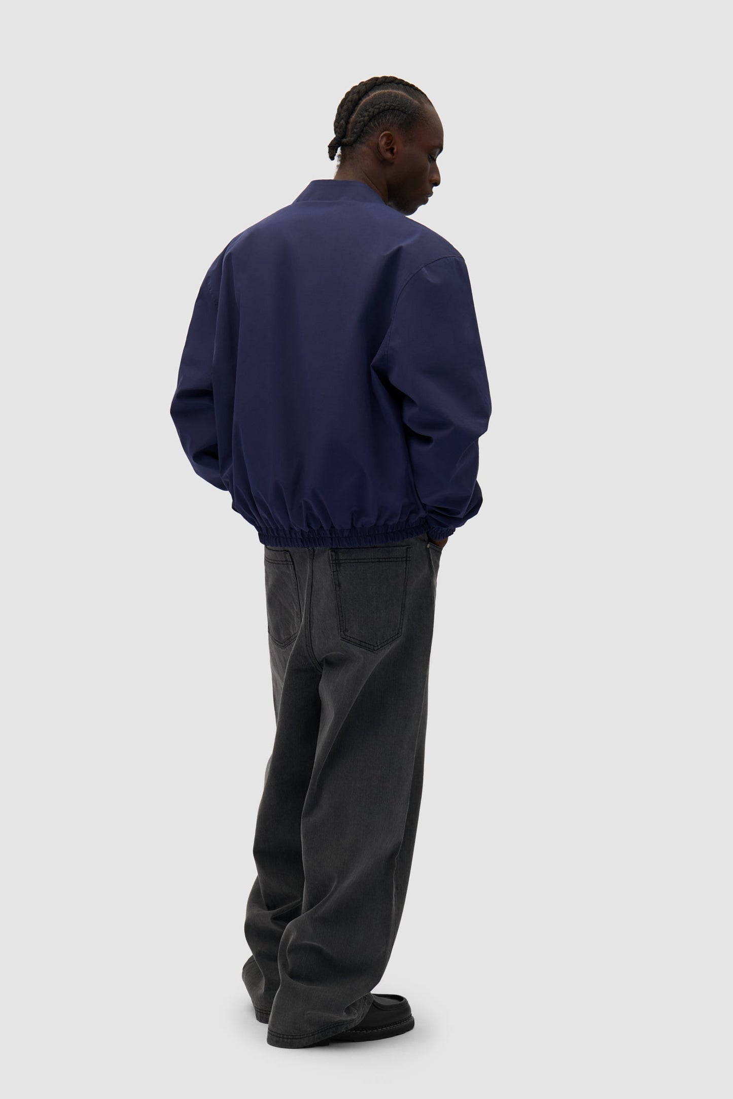 Veste réversible en nylon - marine/vert