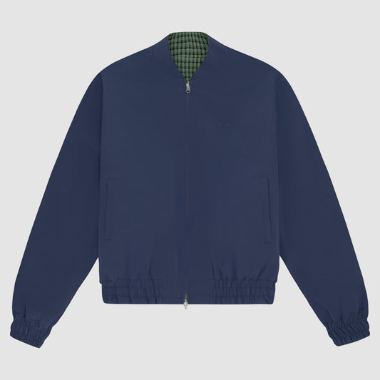 Veste réversible en nylon - marine/vert