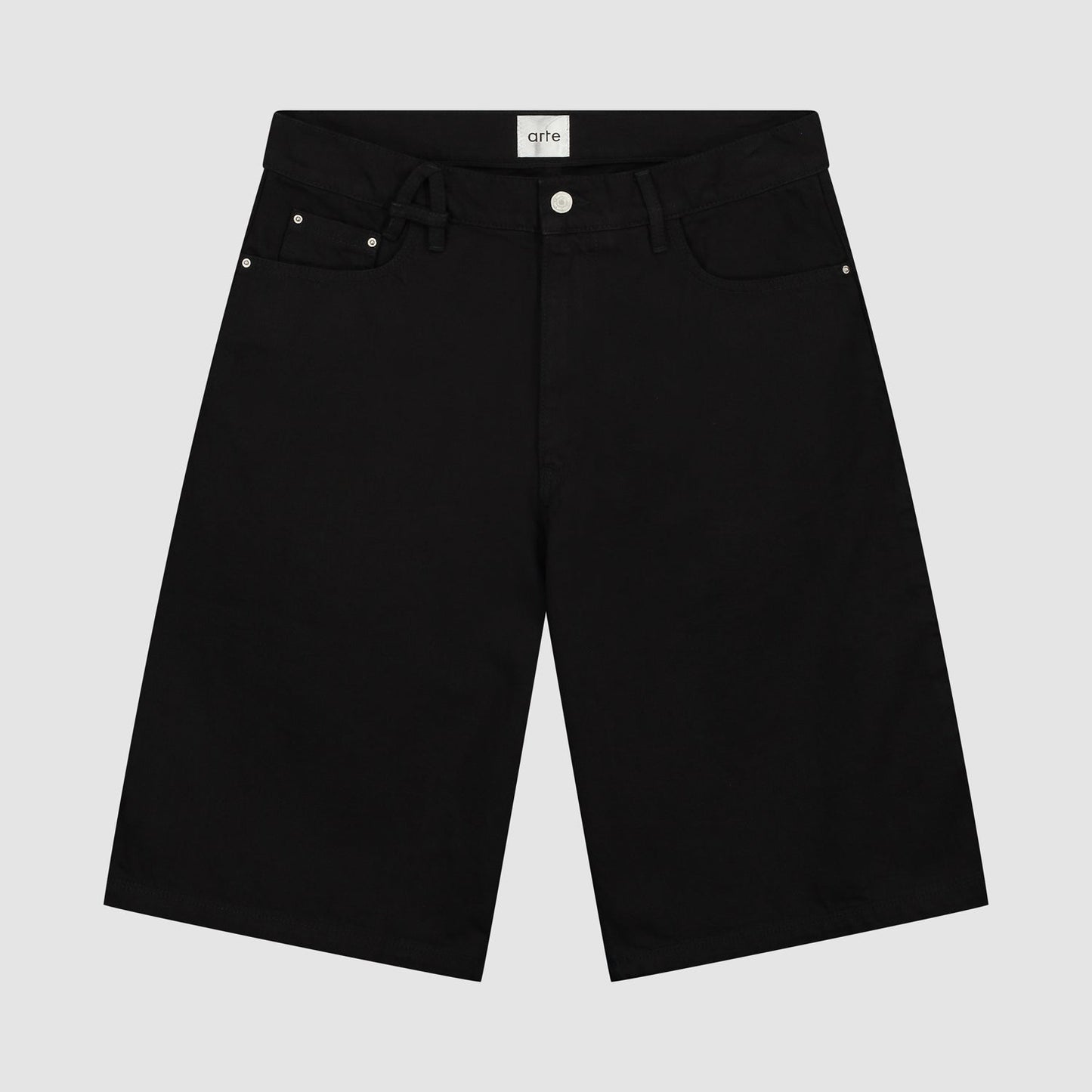 Short avec ceinture - Noir