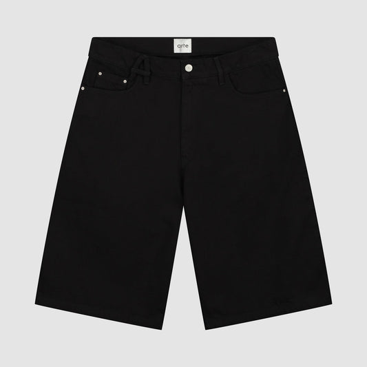 Short avec ceinture - Noir