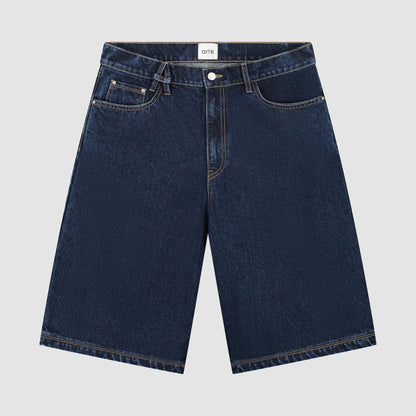 Short avec ceinture - Dark Wash