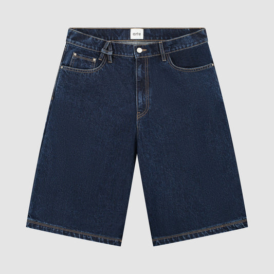 Short avec ceinture - Dark Wash