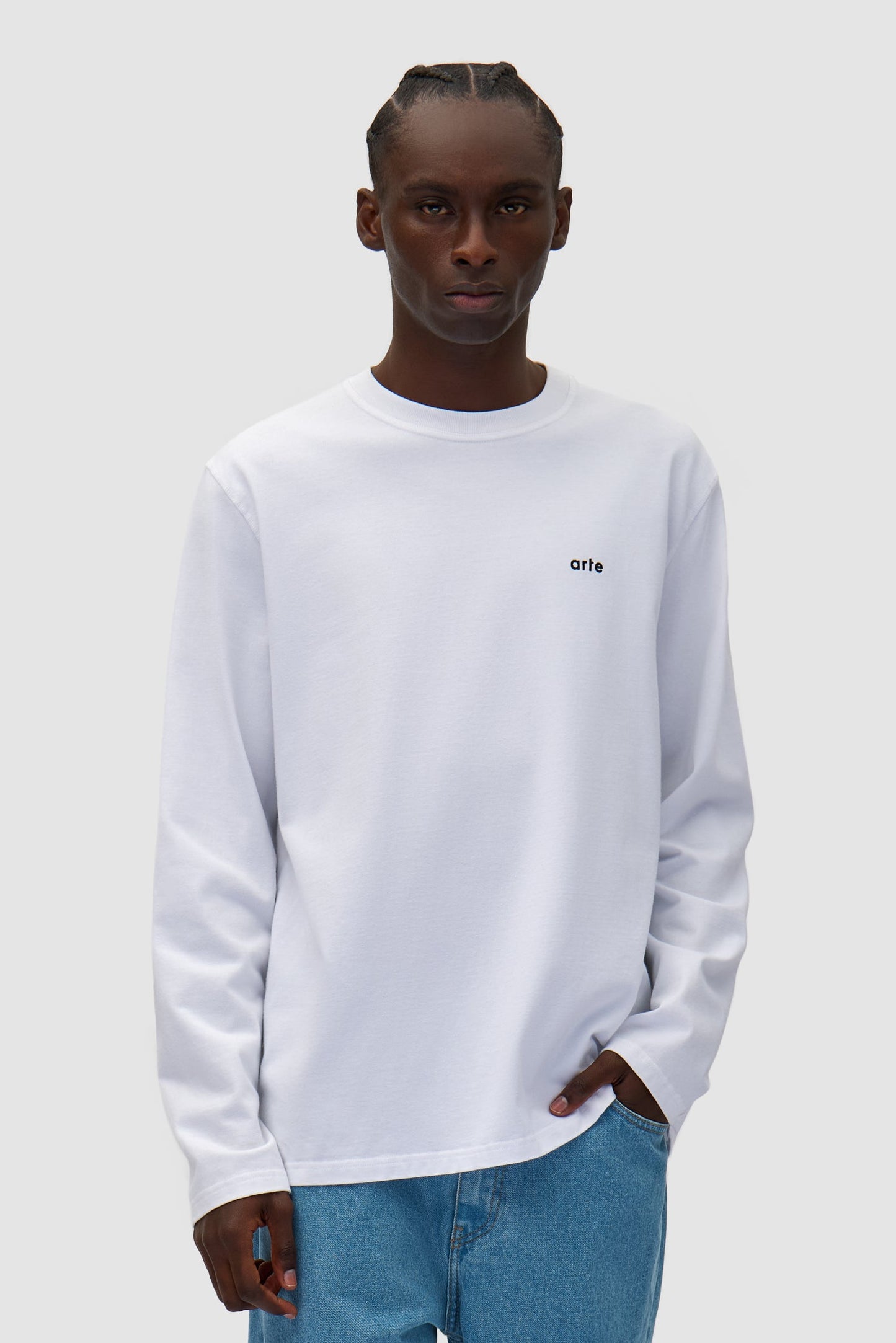 Manches longues à impression couleur - Blanc