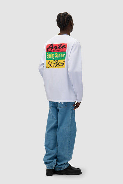 Manches longues à impression couleur - Blanc